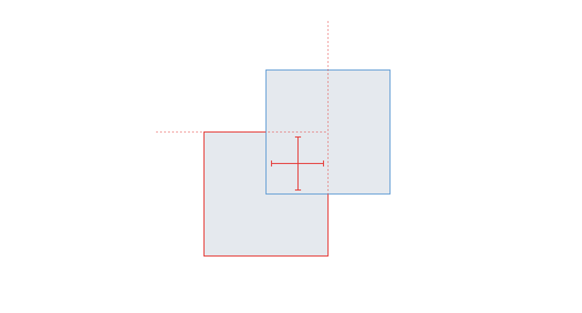 Two layers which intersect